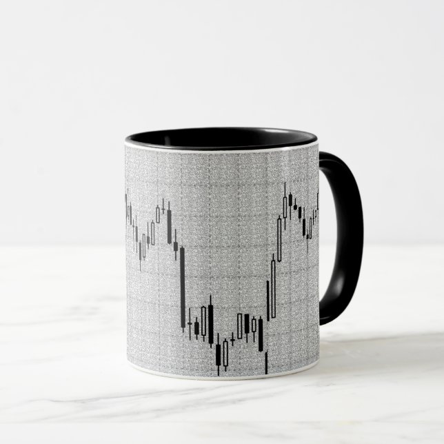 Stock exchange chart  mug (Front Right)