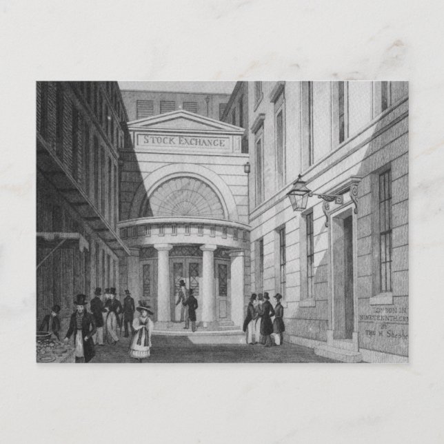 Stock Exchange, London, from 'Metropolitan Postcard (Front)