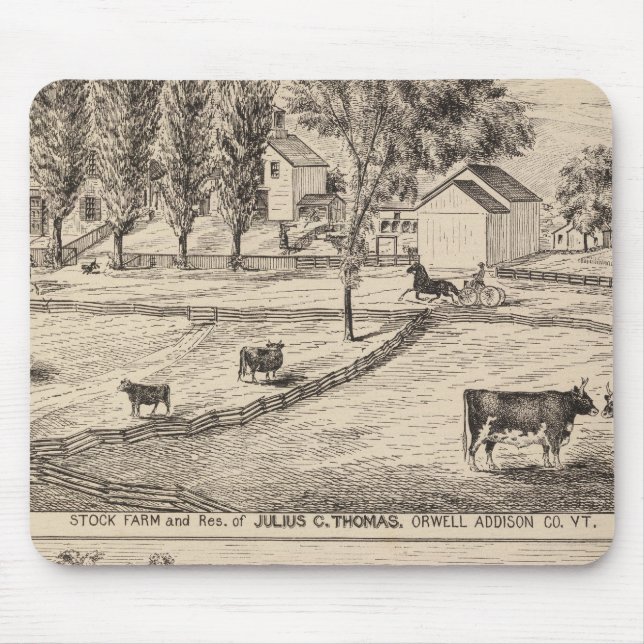 Stock farm in Orwell Vermont Mouse Pad (Front)