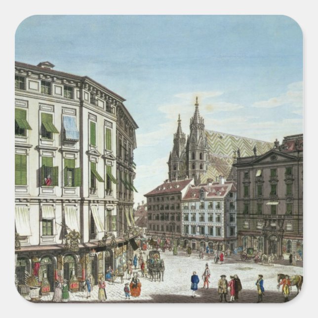 Stock-im-Eisen-Platz, with St. Stephan's Square Sticker (Front)