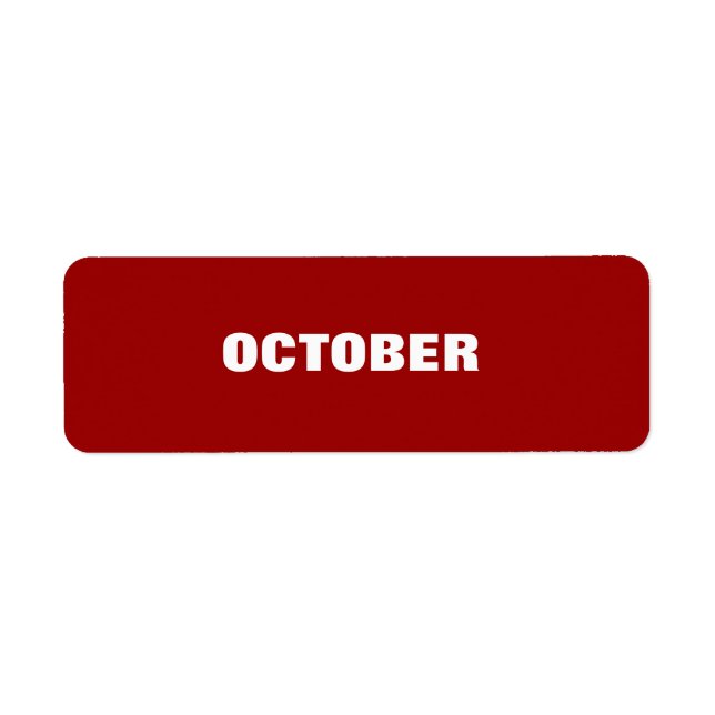 Stock Inventory Label (Front)