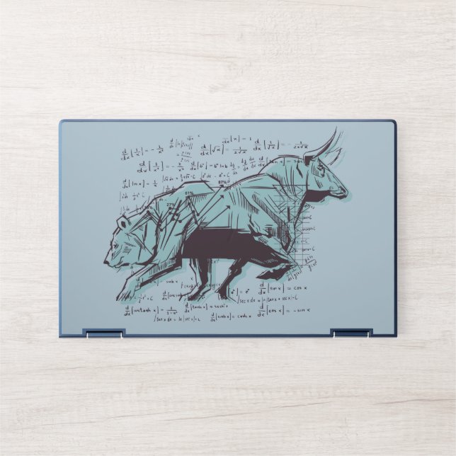 Stock Market Analysis Finance HP Laptop Skin (Front)