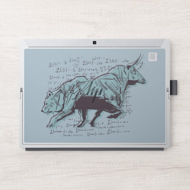 Stock Market Analysis Finance HP Laptop Skin (Front)