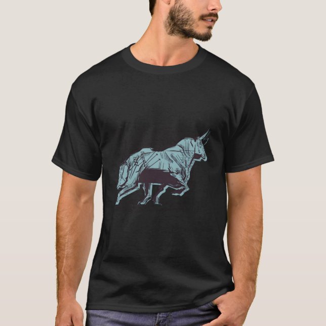Stock Market Bear And Bull Trading T-Shirt (Front)
