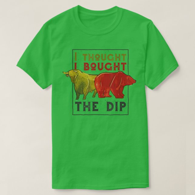 Stock market bull and bear  T-Shirt (Design Front)