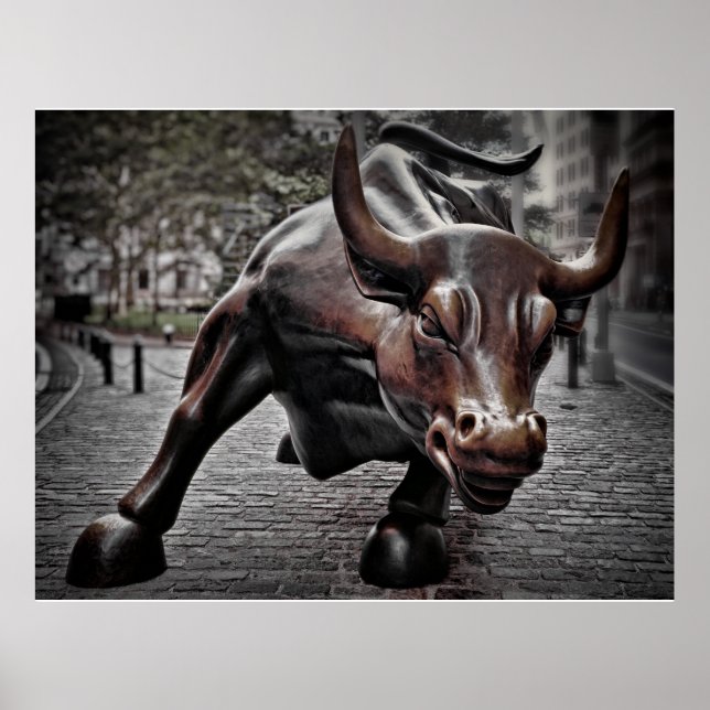 STOCK MARKET BULL POSTER (Front)