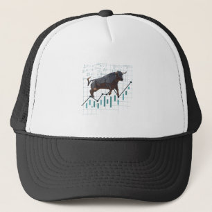 Stock Market Bullish Trend Trucker Hat
