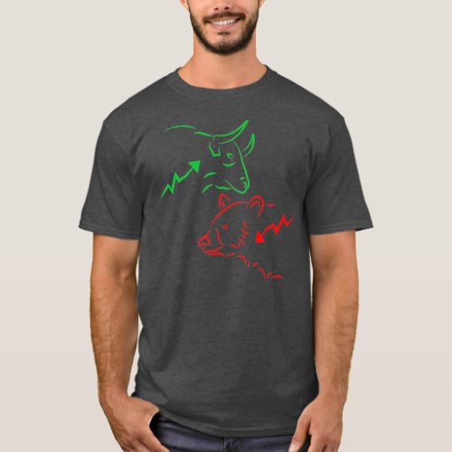 Stock Market Bulls And Bears Funny Market T_Shirt