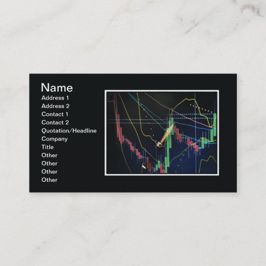 Stock market business card
