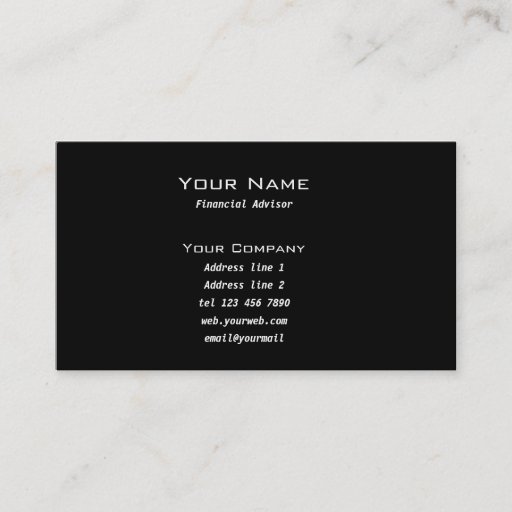 Customizable Stock market business card
