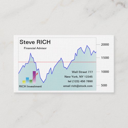 Stock market Business Card template