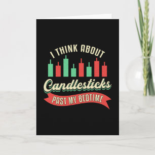 Stock Market Candlesticks Past My Bedtime Trader Card