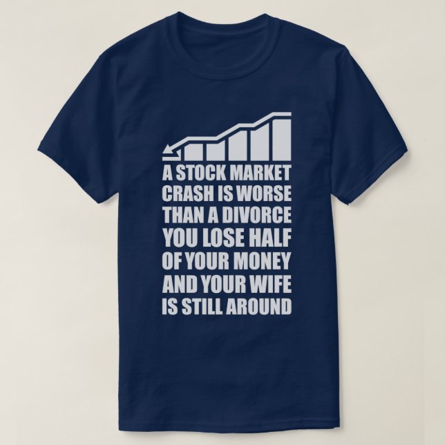Stock Market Crash T-Shirt (Design Front)