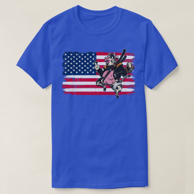 Stock Market Design Gift For Patriotic Trader T-Shirt (Design Front)