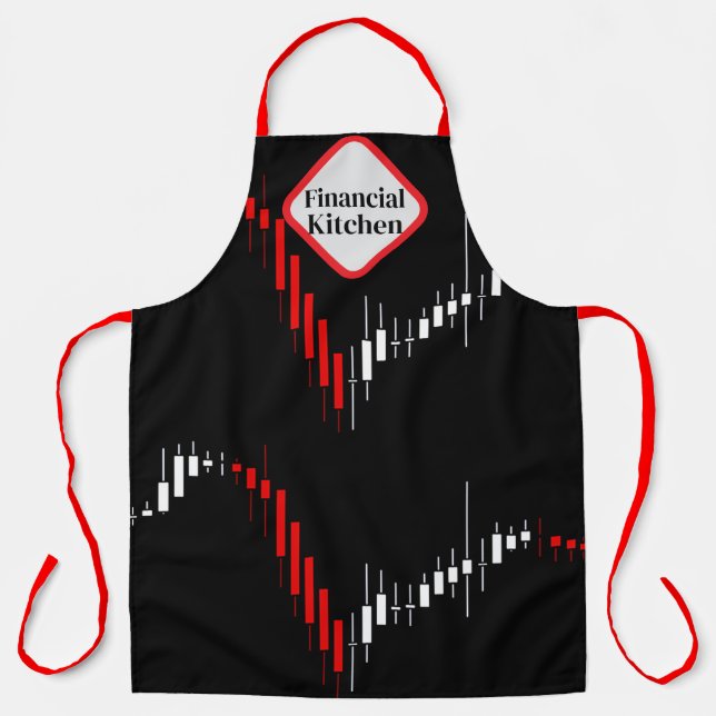 Stock Market Financial Kitchen Personalized Apron (Front)