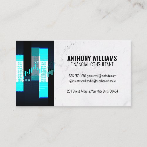 Stock Market Graph Appointment Card