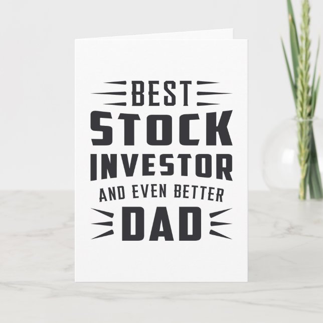Stock Market Investor Bull Trader Trading Card (Front)