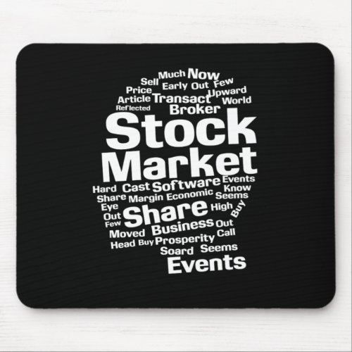 Stock Market Money Investor Gift Mouse Pad