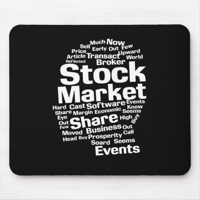 Stock Market Money Investor Gift Mouse Pad (Front)