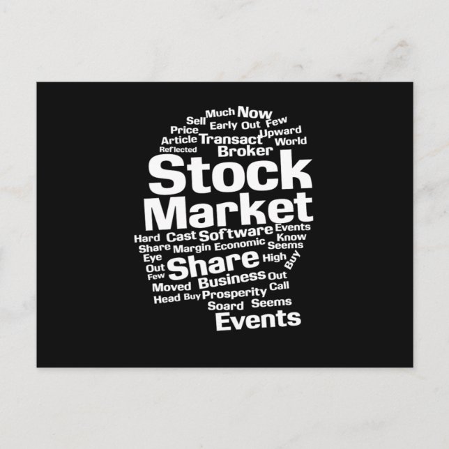 Stock Market Money Investor Gift Postcard (Front)