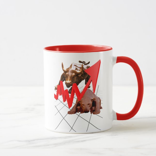 Stock Market Mug red (Right)