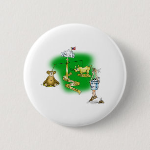 Stock Market Pinback Button