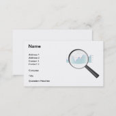 Stock market research Business Card (Front/Back)