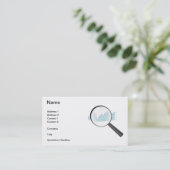 Stock market research Business Card (Standing Front)