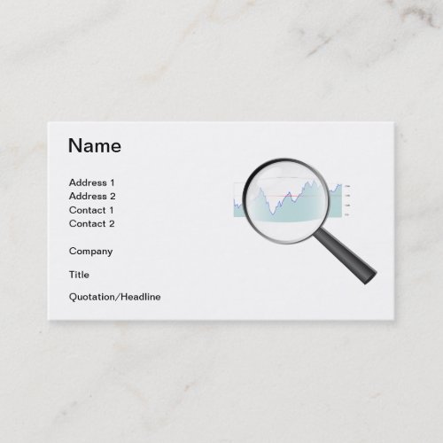 Stock market research Business Card
