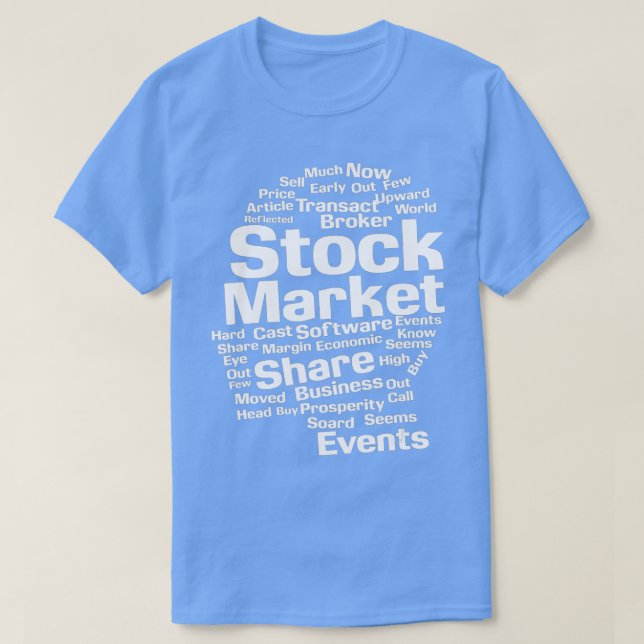 Stock Market Shares Broker Trader Trading Fore Gif T-Shirt (Design Front)