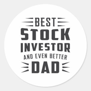 Stock Market Stock Investor Bull Trader Trading Classic Round Sticker