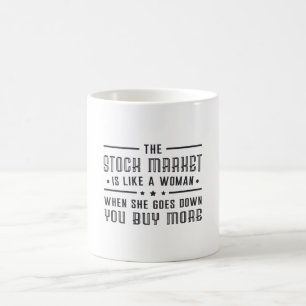 Stock Market The Market Is Like A Woman Trade Coffee Mug