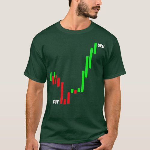 Stock Market Trader Candlestick Chart Trading Gift T_Shirt