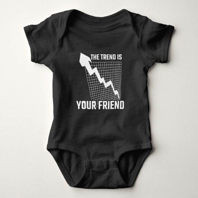 Stock Market Trader Exchange Money Investor Baby Bodysuit (Front)