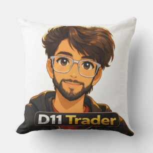Stock Market Trader Gift Throw Pillow –  16" x 16"