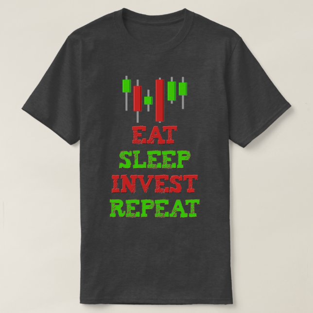 Stock Market Trader Stock Exchange Investor Day Tr T-Shirt (Design Front)