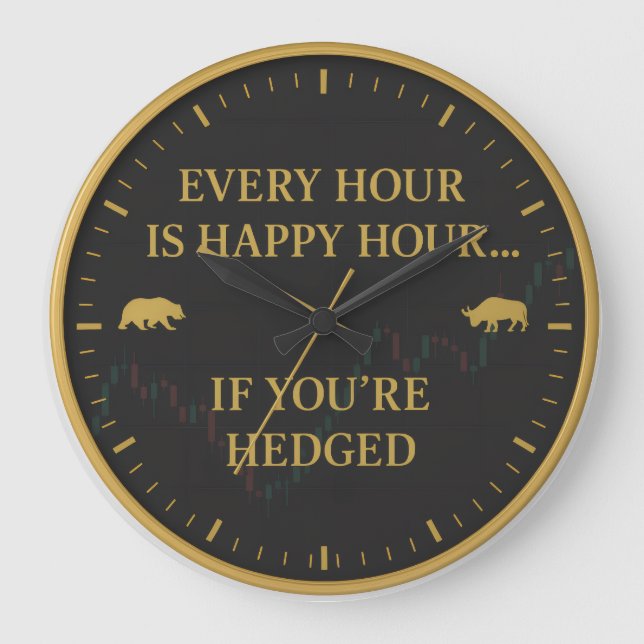 Stock Market Trader Wall Clock (Front)