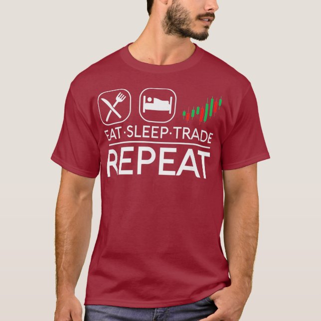 Stock Market Trading Day Trader Options T-Shirt (Front)