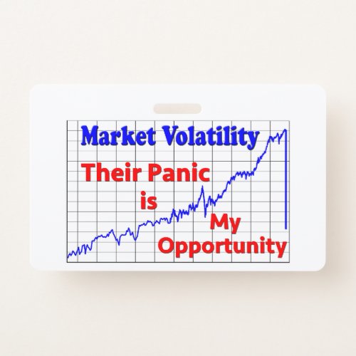 Stock Market Trading Panic Opportunity Badge