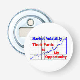 Stock Market Trading Panic Opportunity Bottle Opener