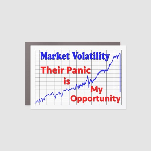 Stock Market Trading Panic Opportunity Car Magnet