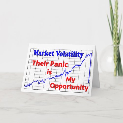 Stock Market Trading Panic Opportunity Card