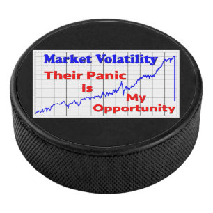 Stock Market Trading Panic Opportunity Hockey Puck