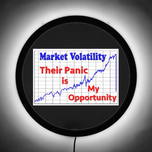 Stock Market Trading Panic Opportunity LED Sign