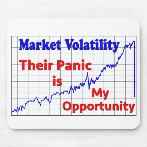 Stock Market Trading Panic Opportunity Mouse Pad