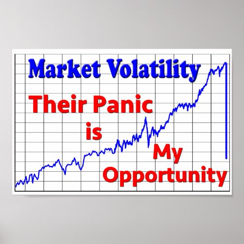 Stock Market Trading Panic Opportunity Poster