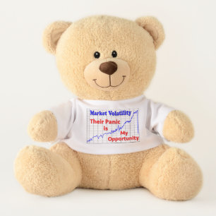 Stock Market Trading Panic Opportunity Teddy Bear