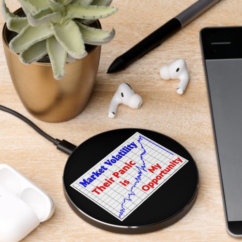 Stock Market Trading Panic Opportunity Wireless Charger