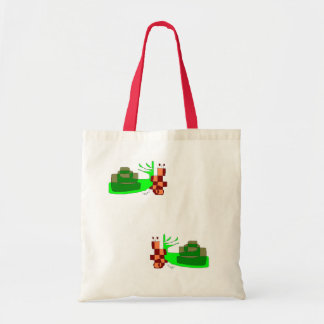 stock market with two green snails tote bag