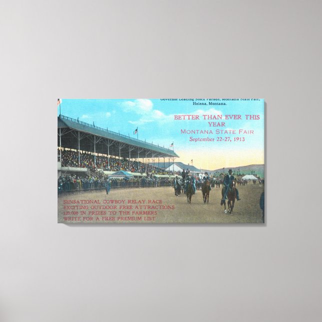 Stock Parade at Montana State FairHelena, MT Canvas Print (Front)